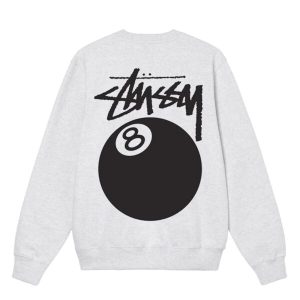 Stussy 8 Ball Sweatshirt Grey